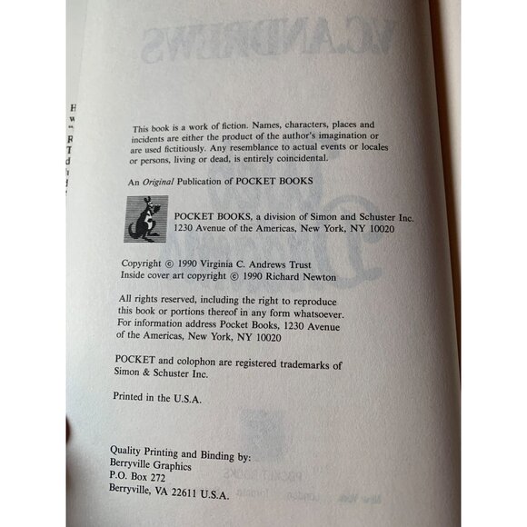 V.C. Andrews "Web Of Dreams" Hardcover Book - Picture 3 of 4